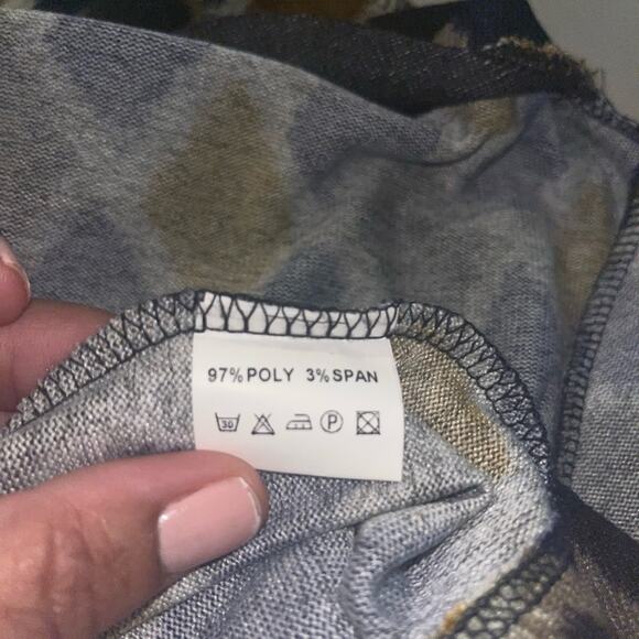 Ciel USA Geometric Pullover Diamond Long Sleeve Short Dress Sz Small S - Picture 3 of 10